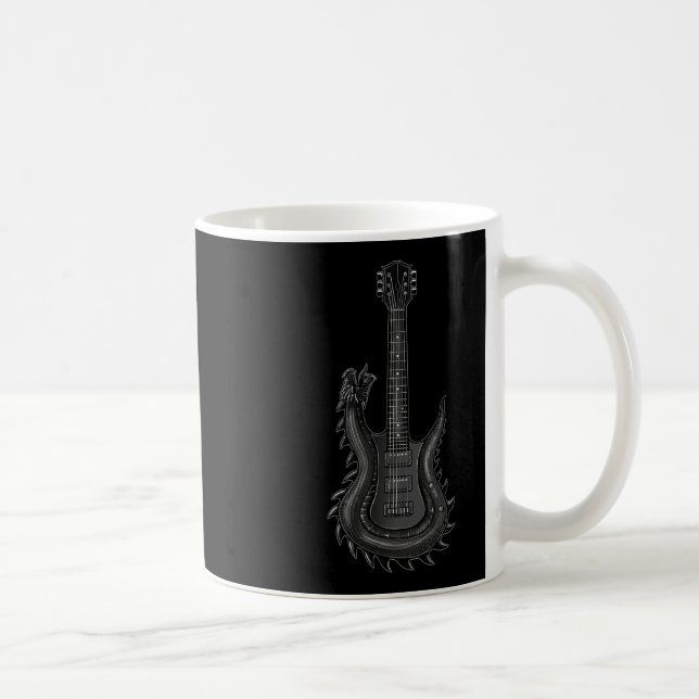 Bynd Rock and roll Guitar S För manar Bynd Tee Shi Kaffemugg (Höger)