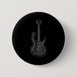 Bynd Rock and roll Guitar S För manar Bynd Tee Shi Knapp