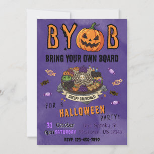 BYOB Charkuteribord Halloween-fest Inbjudan