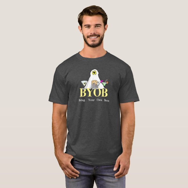 BYOB Halloween T-Shirt tar med dig dina egna boon! (Hel framsida)