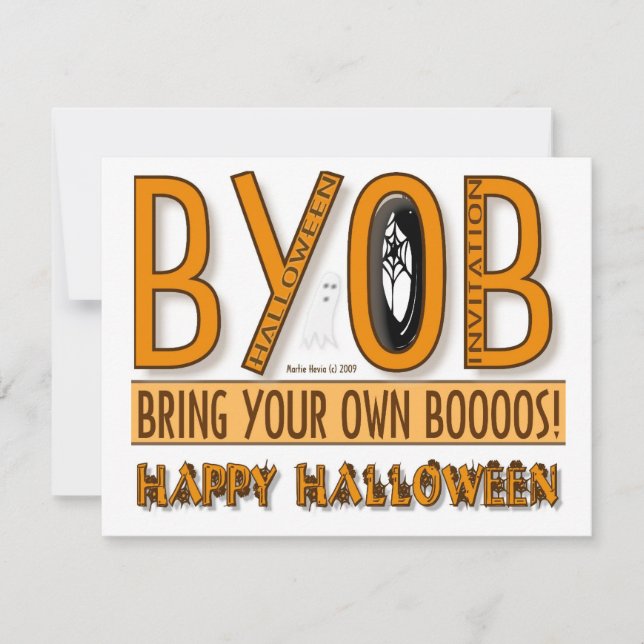 BYOB: Komma med din egna buHalloween inbjudan (Framsida)