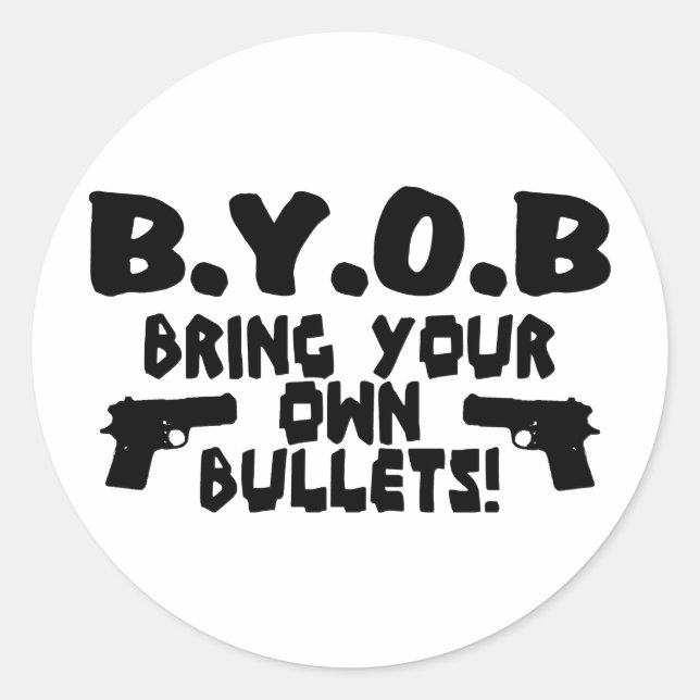 BYOB RUNT KLISTERMÄRKE (Framsida)