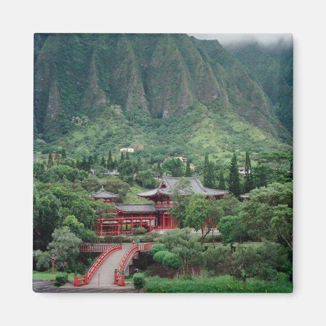 Byodo-in Temple, Oahu, HawaiAmi - Magnet (Framsidan)