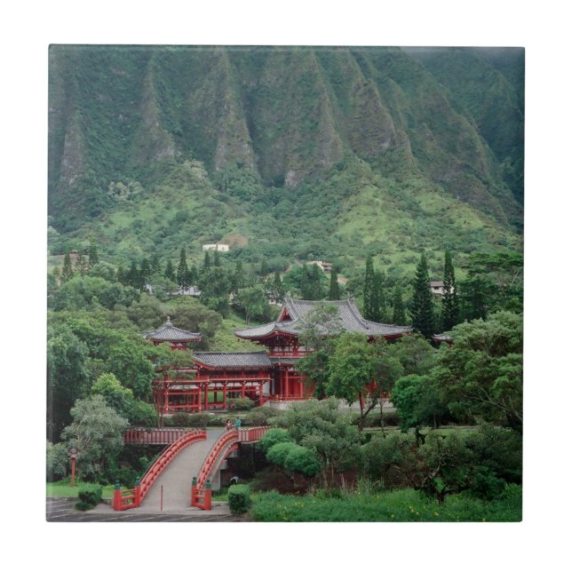 Byodo-In-templet, Oʻahu, Hawaiʻi –  Kakelplatta (Framsidan)