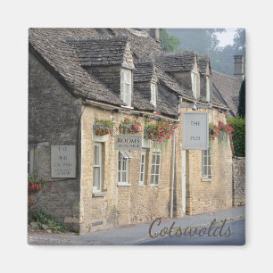 Bypub i den Cotswolds textmagneten Magnet