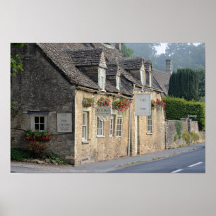 Bypub i det Cotswolds affischtrycket Poster