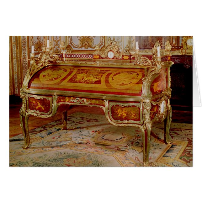 Byrå du Roi vid Oeben och Riesener Hälsningskort (Framsidan Horizontal)