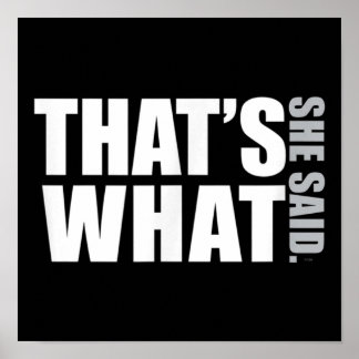 Byrån anser att det hon sa DunderMifflinzz Poster