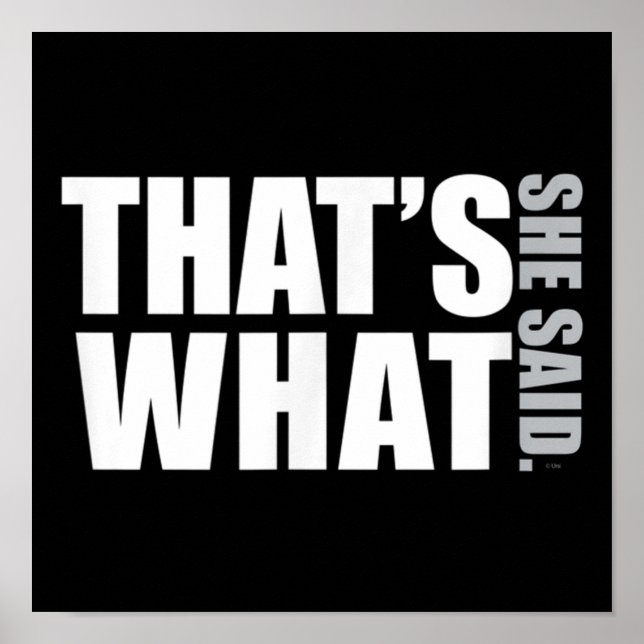 Byrån anser att det hon sa DunderMifflinzz Poster (Framsidan)