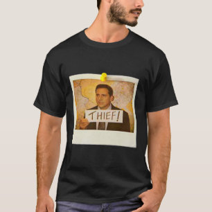 Byrån - Michael Scott Funny Thief Photo - Gra T Shirt