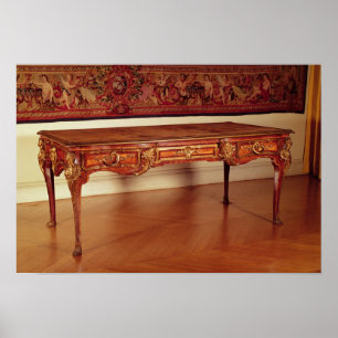 Byrån plat, fransk, Cressent, 1730 Poster