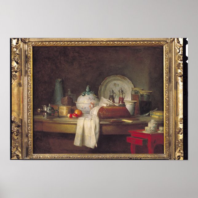 Byråns  eller återstoden av en lunch poster (Framsidan)