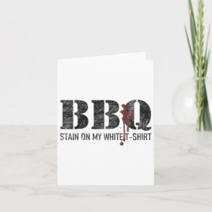 Byrbecue Stain på min vita 2 Kort