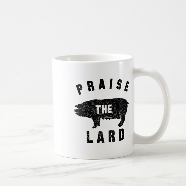 Byrbecue Tees - Prisa Lard-Bbq-Manar Grått Kaffemugg (Höger)