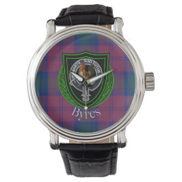 Byres Scottish Clan Tartan & Crest Armbandsur
