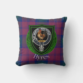 Byres Scottish Clan Tartan & Crest Kudde