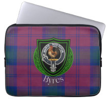 Byres skotska klan tartan och vapensköld