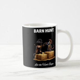 Byrn Hunt Älskare - Cute Warrior Råtta och Black P Kaffemugg