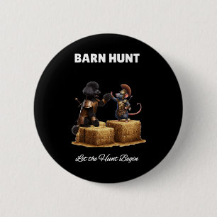Byrn Hunt Älskare - Cute Warrior Råtta och Black P Knapp