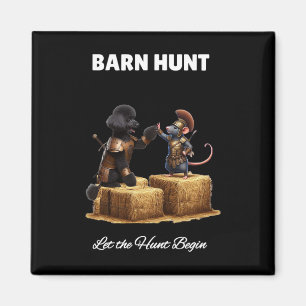 Byrn Hunt Älskare - Cute Warrior Råtta och Black P Magnet