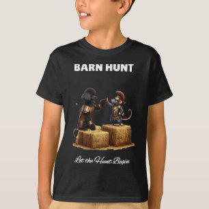 Byrn Hunt Älskare - Cute Warrior Råtta och Black P T Shirt