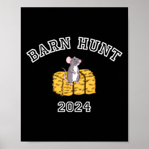 Byrn Hunt Älskare - Rn Hunt 2024 med Cute Råtta oc Poster
