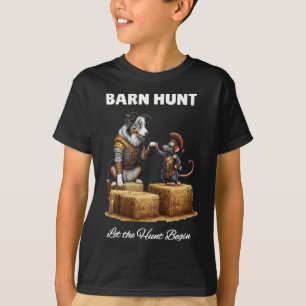 Byrn Hunt Älskare - Warrior Råtta Blue Merle Tri B T Shirt