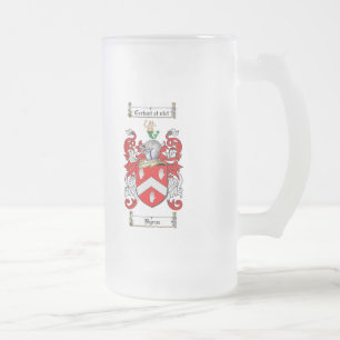 BYRNE-FAMILJVAPENSKÖLD - BYRNE-VAPENSKÖLD FROSTAT ÖLGLAS