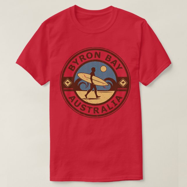 Byron Bay Australia 3 T Shirt (Design framsida)
