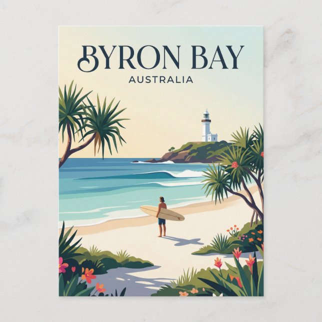 Byron Bay Australien Vykort (Framsida)