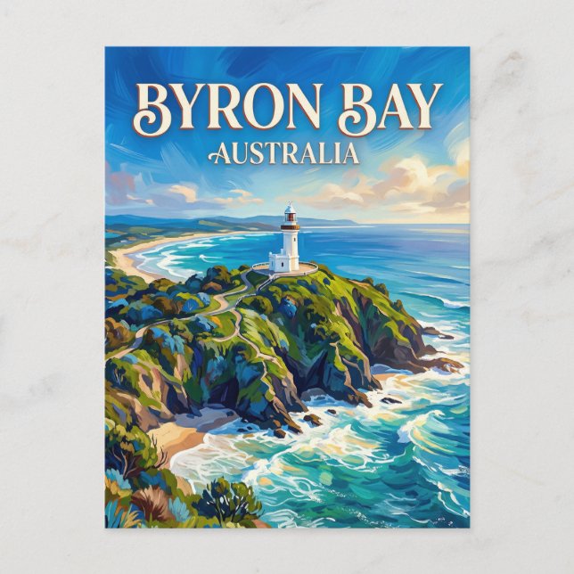Byron Bay Australien Vykort (Framsida)