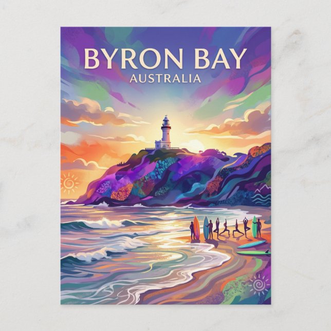 Byron Bay Australien Vykort (Framsida)