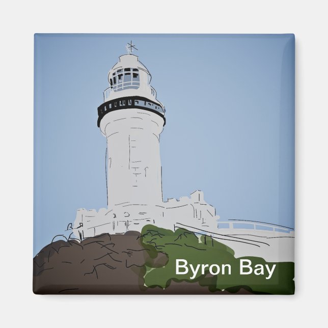 Byron Bay Fridge Magnet (Framsidan)