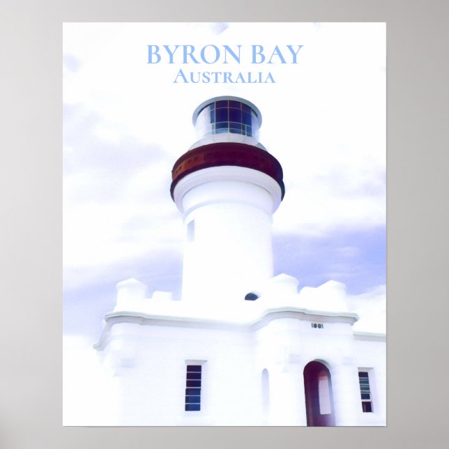 Byron Bay fyr Australien reser Poster (Framsidan)