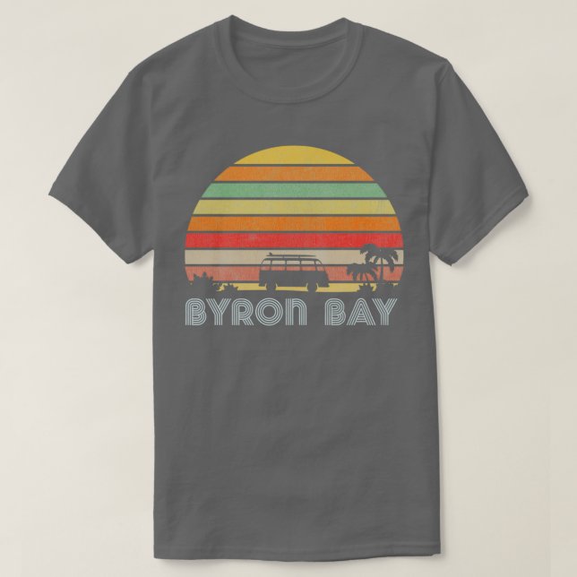 Byron Bay Retro T Shirt (Design framsida)