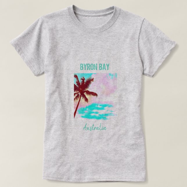 Byron Bay vintage hipster Australia-resa T Shirt (Design framsida)