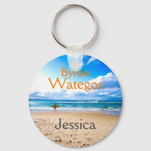 Byron Bay Wategos Beach-Personligen Nyckelring