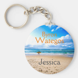 Byron Bay Wategos Beach-Personligen Nyckelring
