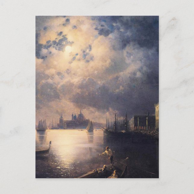Byron i Venedig av Ivan Aivazovsky Vykort (Framsida)