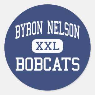 Byron Nelson - Bobcats - kick - troféklubb Texas Runt Klistermärke