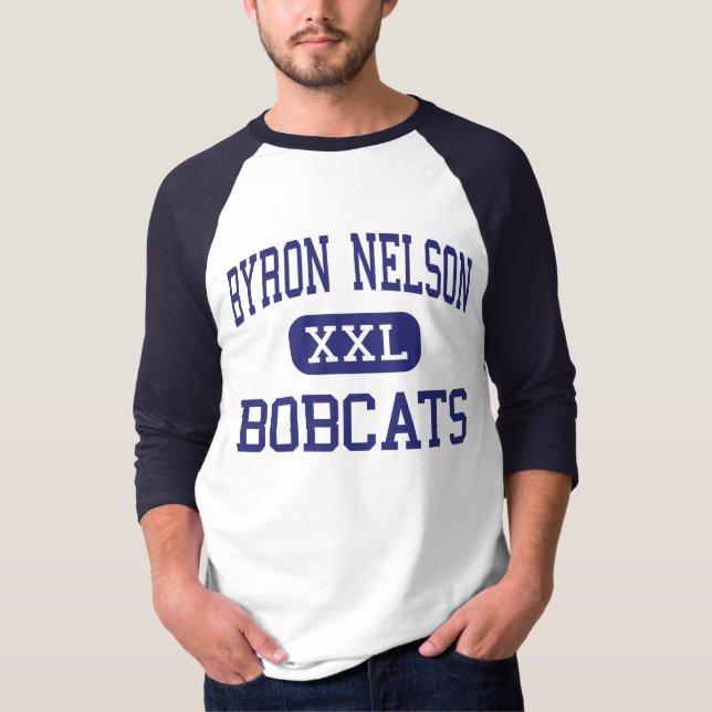 Byron Nelson - Bobcats - kick - troféklubb Texas Tee Shirt (Framsida)