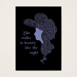 Byrons Valentineser Dam Visitkort