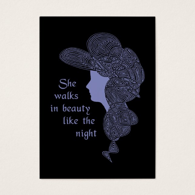 Byrons Valentineser Dam Visitkort (Framsidan)