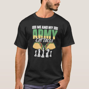 Byrspel i Humor för en Tacos Chess-spelare T Shirt