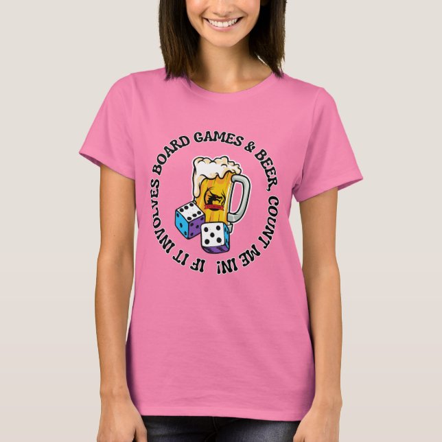 Byrspel och öl t shirt (Framsida)