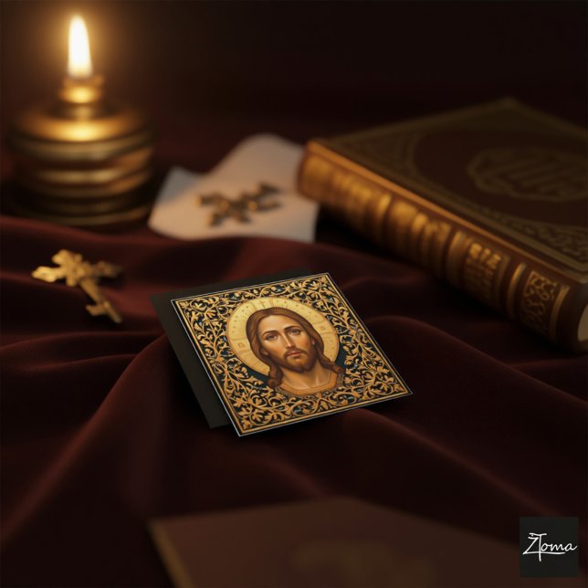 Bysantinsk Kristus-ikon - Jesus (Skapare uppladdad)