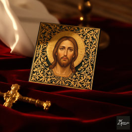 Bysantinsk Kristus-ikon - Jesus Tilläggskort