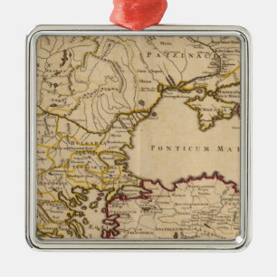 Bysantinska imperiet julgransprydnad metall