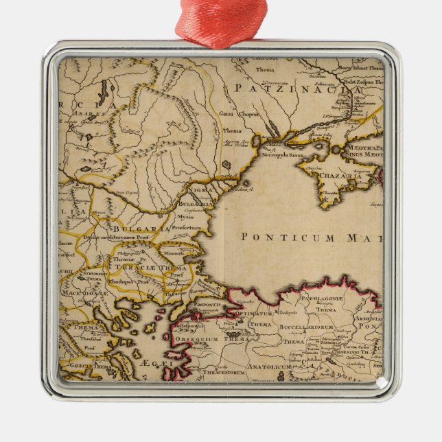 Bysantinska imperiet julgransprydnad metall (Framsidan)