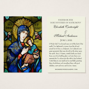 Bysantinska ortodoxa Östran Rite Bröllop Heliga Ca Visitkort